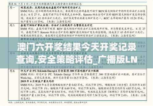 澳门六开奖结果今天开奖记录查询,安全策略评估_广播版LNG978.15