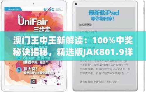 澳门王中王新解读:100%中奖秘诀揭秘,精选版JAK801.9详解