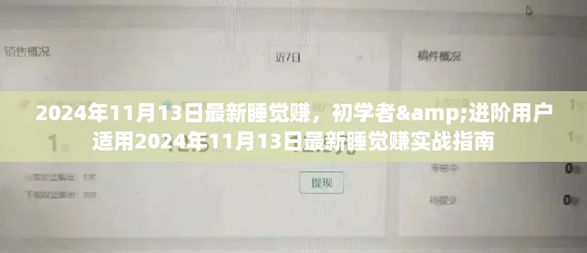 初学者与进阶用户适用的最新睡觉赚实战指南(2024年11月版)