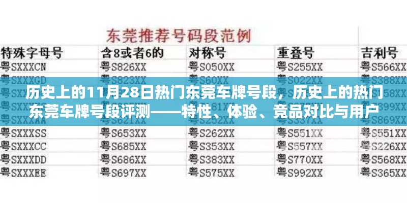 历史上的热门东莞车牌号段深度解析,特性、体验、竞品对比与用户洞察