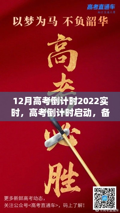 备战2022年12月高考,倒计时启动,冲刺号角吹响!