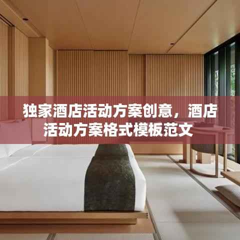 独家酒店活动方案创意,酒店活动方案格式模板范文