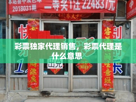 彩票独家代理销售,彩票代理是什么意思