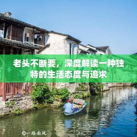 老头不断要,深度解读一种独特的生活态度与追求