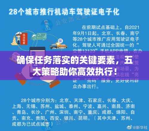 确保任务落实的关键要素,五大策略助你高效执行!