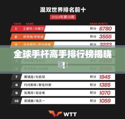 全球手杆高手排行榜揭晓!