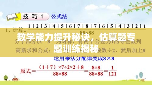 数学能力提升秘诀,估算题专题训练揭秘